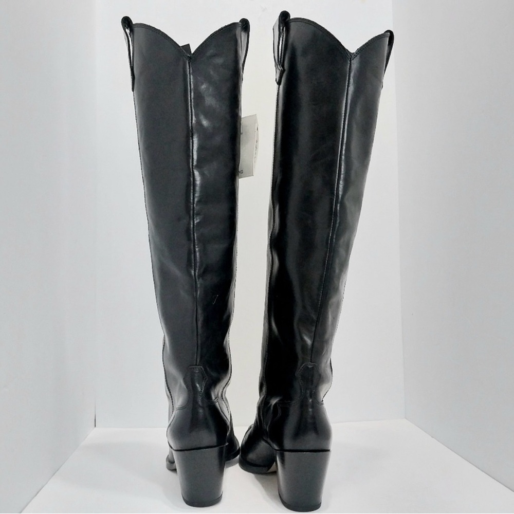Mango Black Leather Boots - Picture 9 of 13